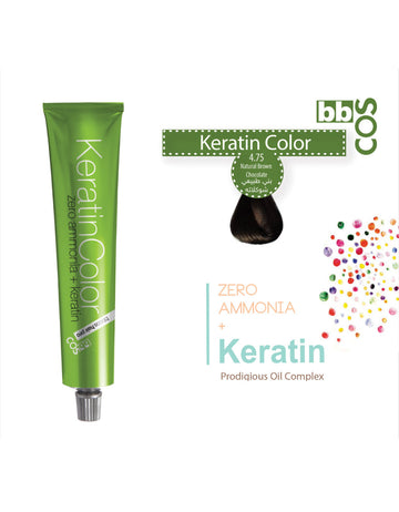 Keratin Hair Color 100 ml 4.75